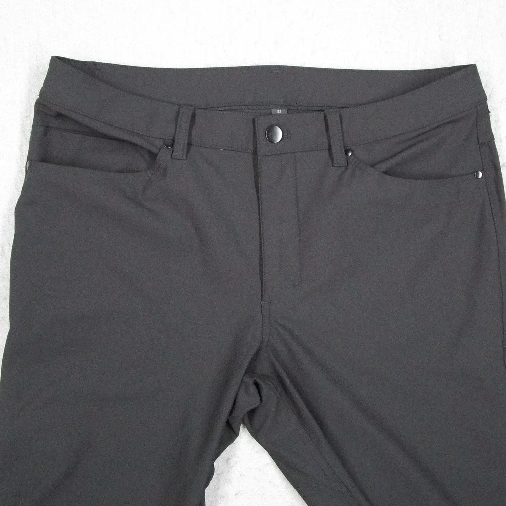 Lululemon Commission Pant Slim Mens 32 Black Technical Trousers LM5552S